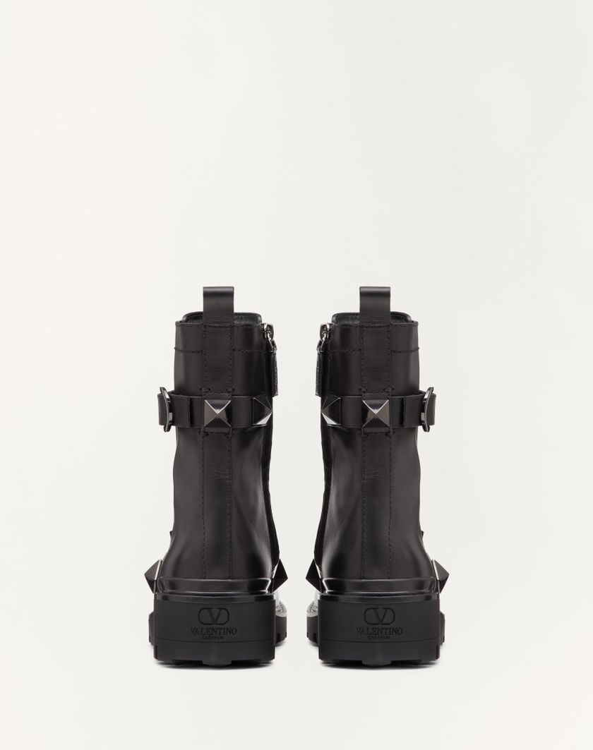 ROMAN STUD CALFSKIN COMBAT BOOT WITH TONAL STUDS 40MM - Image 4